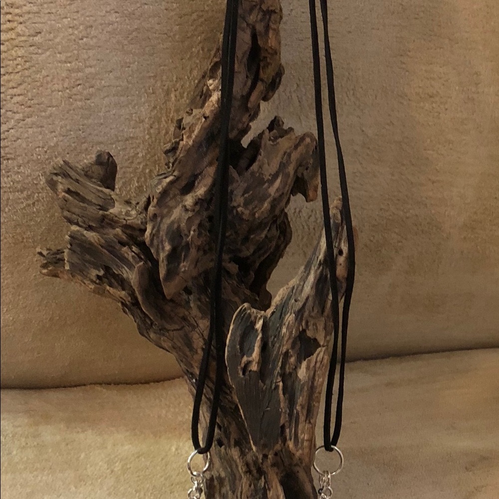 Handcrafted Glass & Silver Bead Necklace